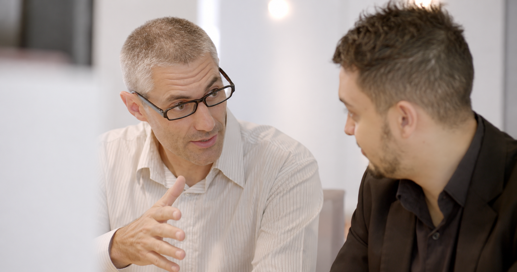 Tom Lebor in a 1:1 business mentoring session with a founder